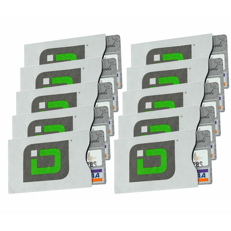 Identity Stronghold RFID Blocking Secure Sleeve / Case for Id & Credit Card - Pack of 10