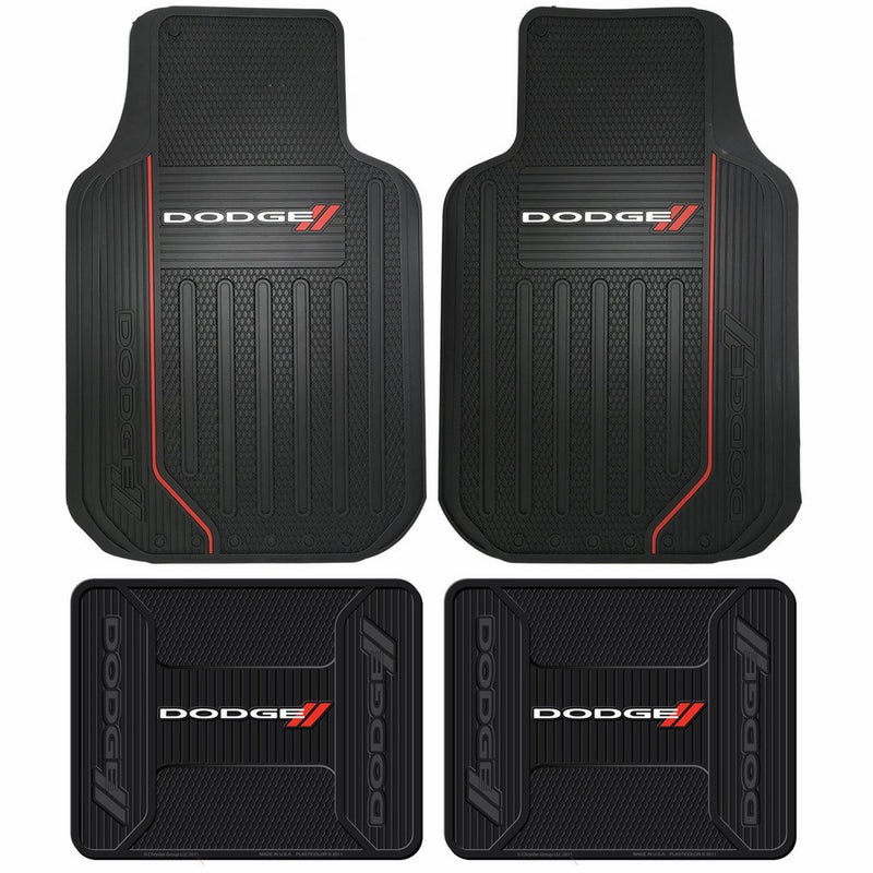 Dodge Ram Elite Series Front & Rear Car Truck SUV Seat Rubber Floor Mats