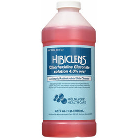 Hibiclens Antimicrobial/Antiseptic Skin Cleanser, 32 Fluid Ounce Bottle, for Antimicrobial Skin Cleansing