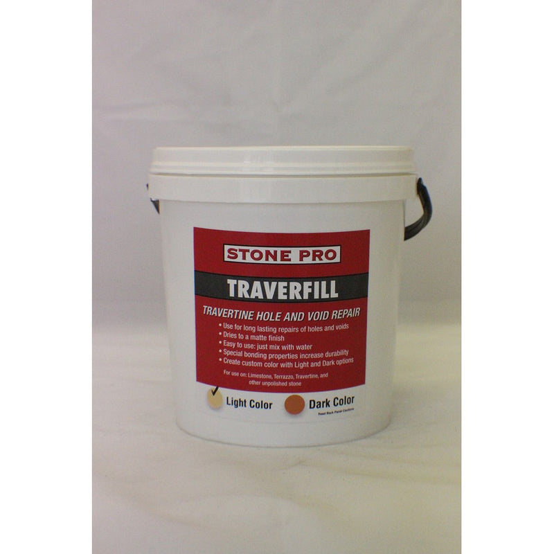 Stone Pro Traverfill - Travertine Hole and Void Repair - 3 Pound - Light