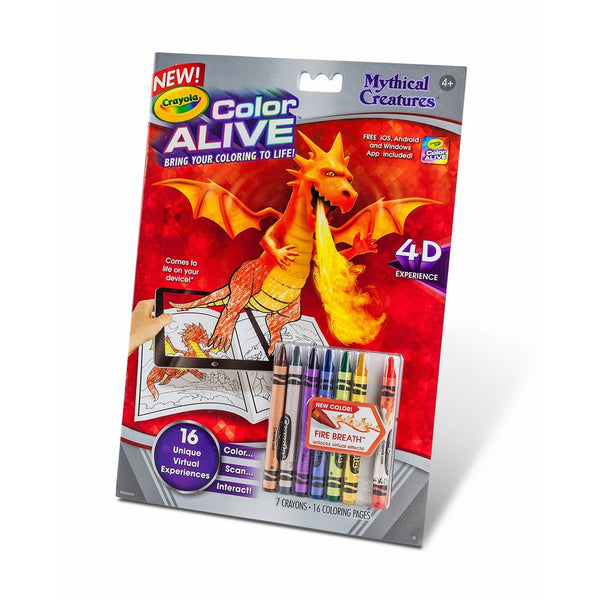 Crayola Color Alive Action Coloring Pages-Mythical Creatures