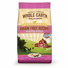 Whole Earth Farms Grain Free Recipe Dry Cat Food, Kitten, 10 lb.