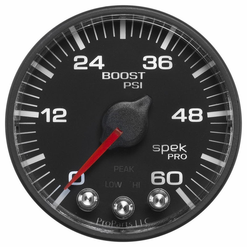 Pro Parts P304328 Spek-Pro 2-1/16" Electric Boost Gauge (0-60 PSI, 52.4mm)