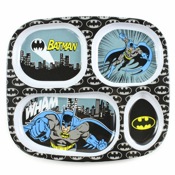 Bumkins Divided Toddler Plate, DC Comics (Melamine), Batman