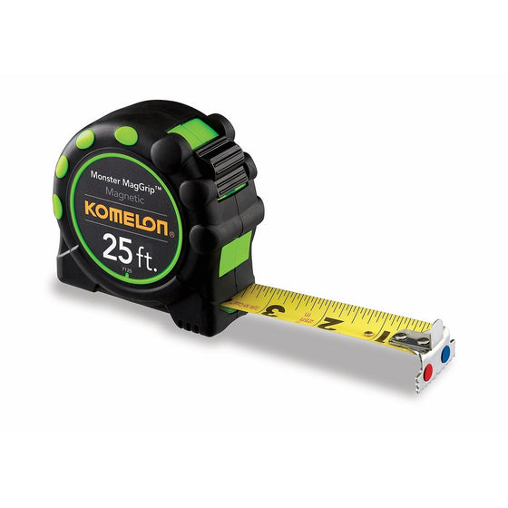 Komelon 7125 Monster MagGrip 25-Foot Measuring Tape with Magnetic End