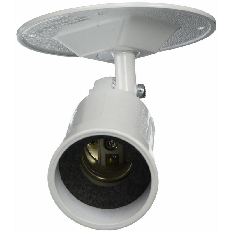Hubbell-Bell 5624-1 Weatherproof Lampholder and Cover Combination, White