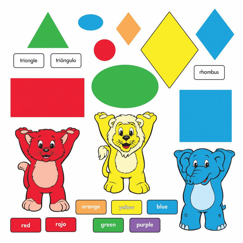 TREND enterprises, Inc. Colors & Shapes (EN/SP) Bulletin Board Set