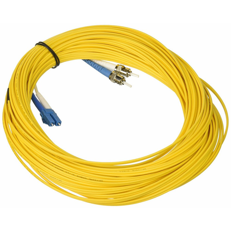 C2G/Cables to Go 37485 LC-ST 9/125 OS1 Duplex Single-Mode PVC Fiber Optic Cable (20 Meter, Yellow)