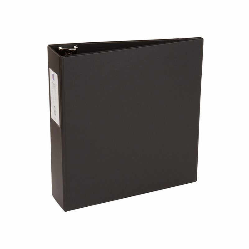 Avery Economy Binder, 3-Inch Round Ring, Black, 1 Binder (4601)