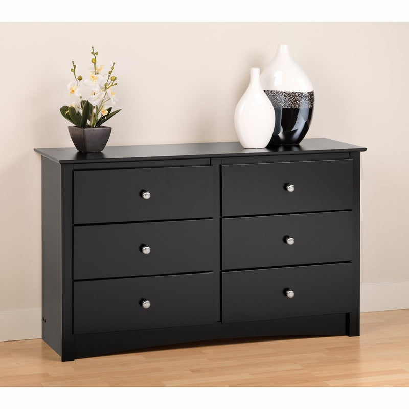 Black Sonoma Children's 6 Drawer Dresser