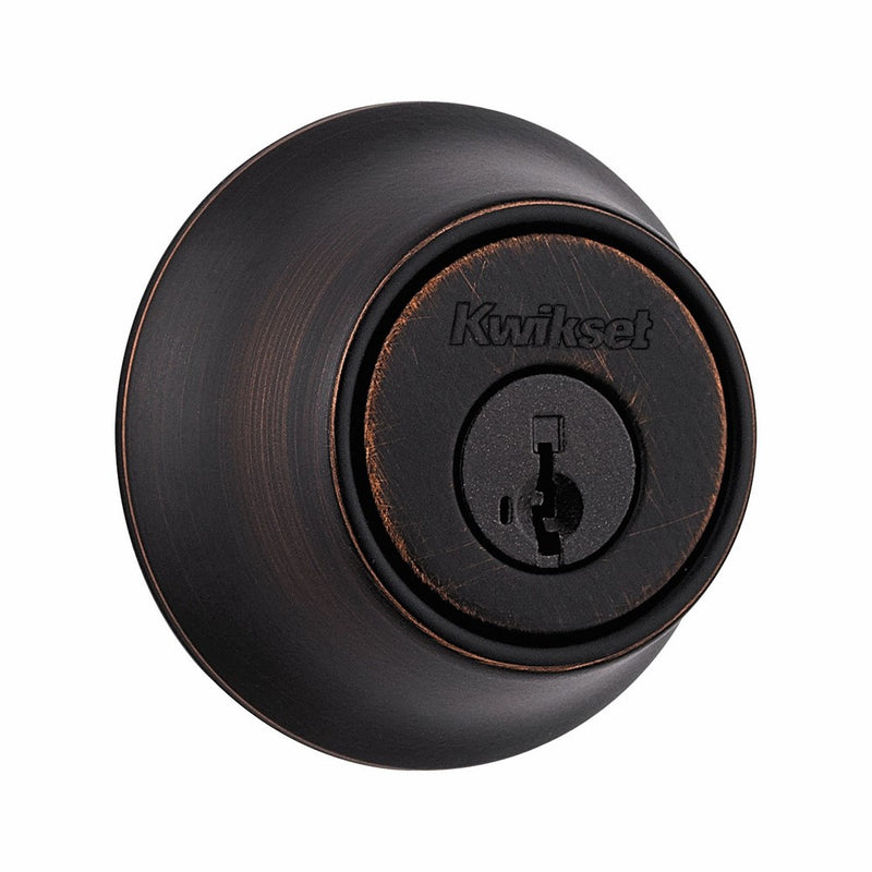 Kwikset 660 Single Cylinder Deadbolt featuring SmartKey in Venetian Bronze
