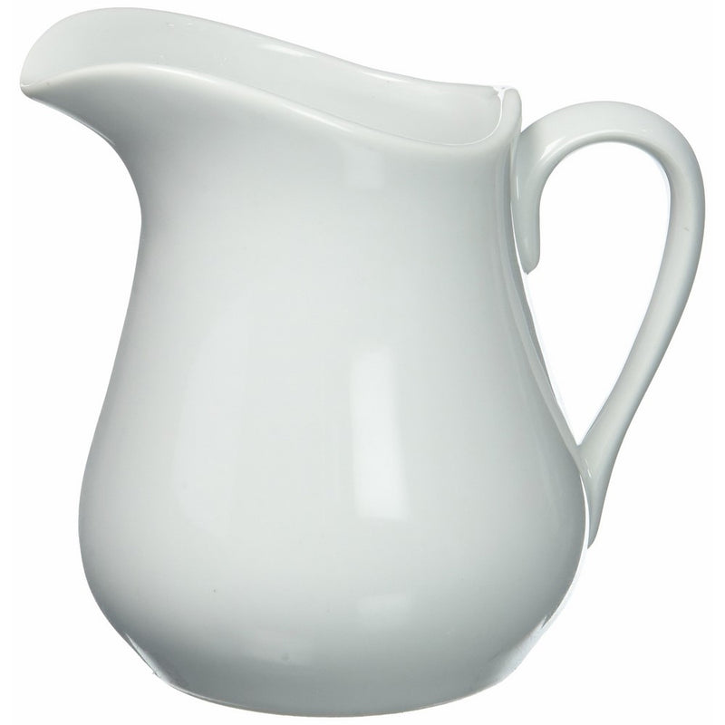 HIC Creamer Pitcher with Handle, Fine White Porcelain, 8-Ounces