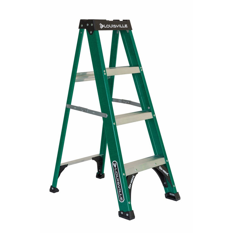 Louisville Ladder FS4004 225-Pound Duty Rating Fiberglass Step Ladder, 4-Foot