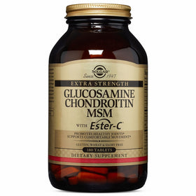 Solgar – Extra Strength Glucosamine Chondroitin MSM with Ester-C, 180 Tablets