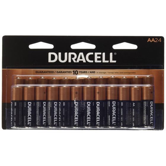 Duracell Coppertop AA Alkaline Batteries, 24 Count