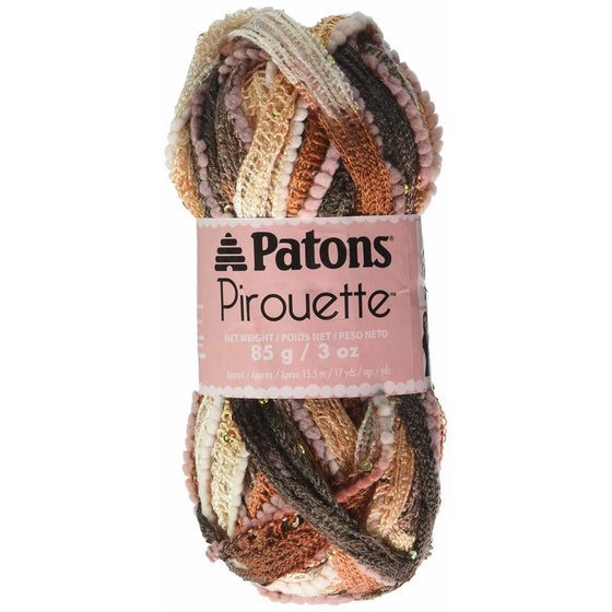 Patons Pirouette Sparkle Patons Yarn, Sienna Sparkle