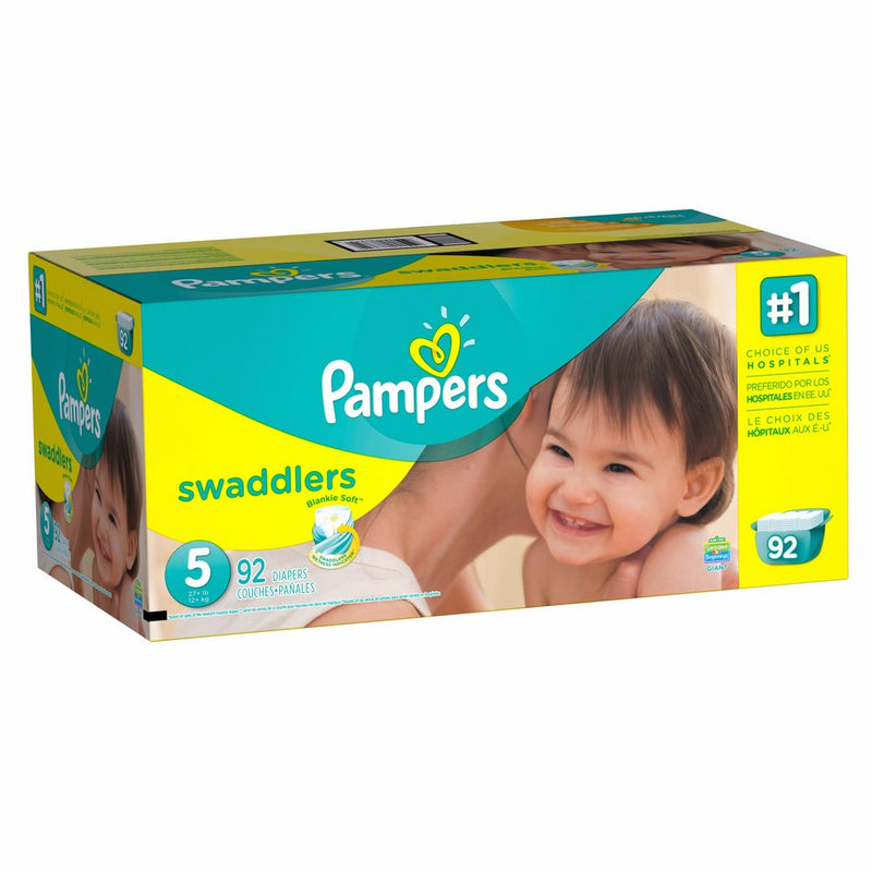 Pampers Swaddlers Disposable Diapers Size 5, 92 Count, GIANT