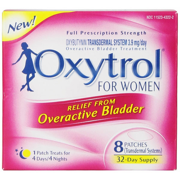 Oxytrol for Women Overactive Bladder Transdermal Patch, 8 Count