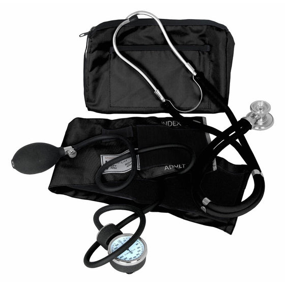 Dixie EMS Blood Pressure and Sprague Stethoscope Kit, Black