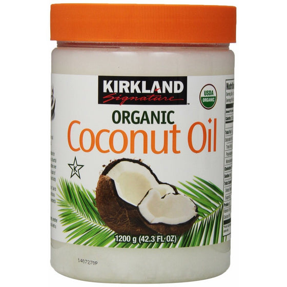 Kirkland Signature Organic Coconut Oil Cold Pressed Unrefined 42.3 Fl oz