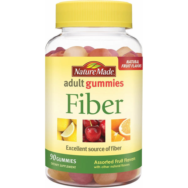 Nature Made Fiber Adult Gummies 90 Count w. 6 g of Inulin Dietary Fiber per serving