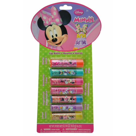 Disney Minnie Mouse Bowtique Flavored Lip Balm of the Week 7 Piece Gift Set