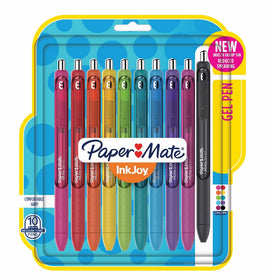 Paper Mate 1956279 InkJoy Gel Pens, Medium Point, Assorted Colors, 10-Count