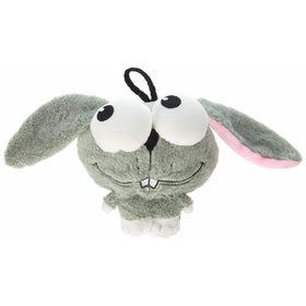 Multipet INTERNATIONAL Big Eyez Plush Animal Dog Toys with Squeaker in Assorted Colors, Variable Size