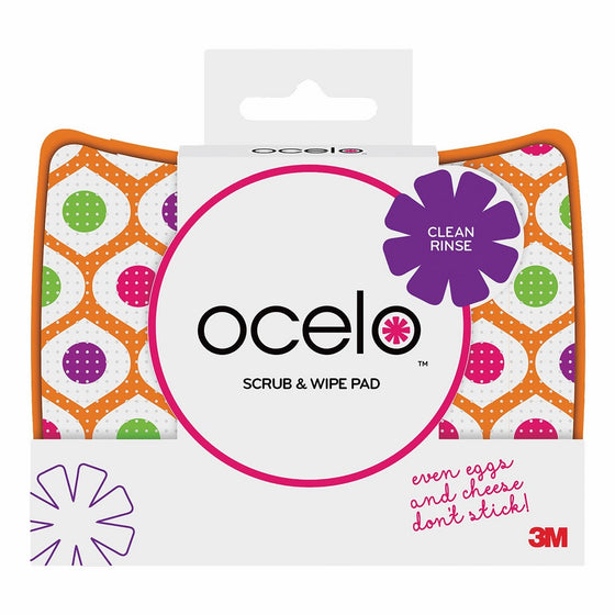 O-Cel-O ocelo Scrub & Wipe Cleaning Pad, Colors and designs may vary (1 Pad Total)