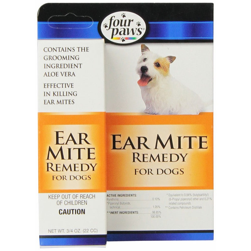 Four Paws Dog Ear Mite Remedy, 0.75oz