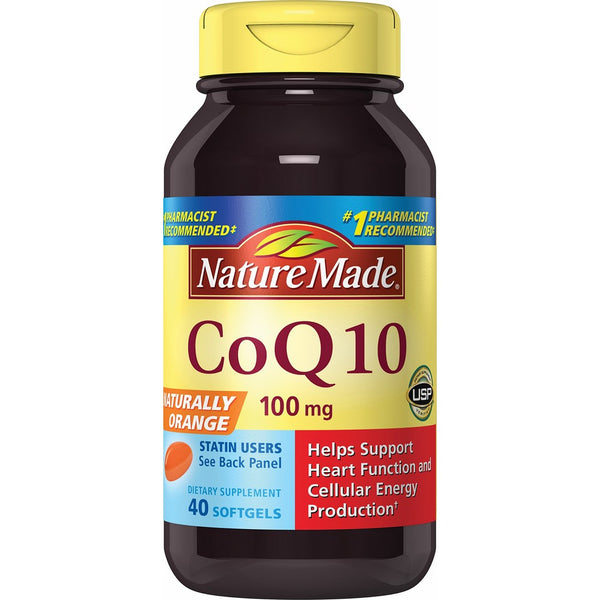 Nature Made CoQ10 (Coenzyme Q 10) 100 mg. Softgels 40 Ct