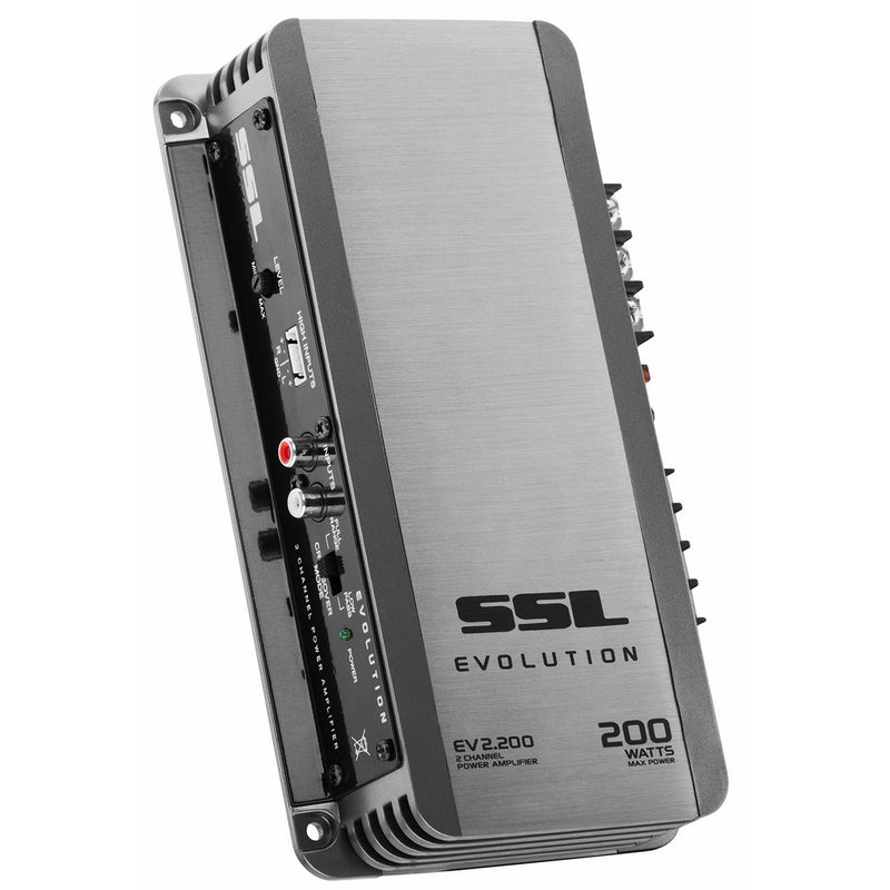 Sound Storm EV2.200 Evolution 200 Watt, 2 Channel, 2 to 8 Ohm Stable Class A/B, Full Range Car Amplifier