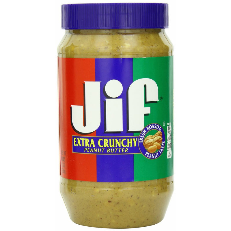 Jif Extra Crunchy Peanut Butter, 96 Ounce