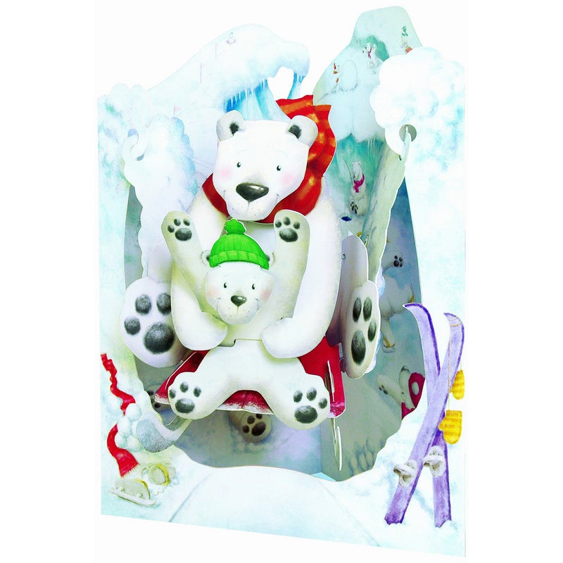 Santoro Interactive 3D Swing Greeting Card, Polar Bear