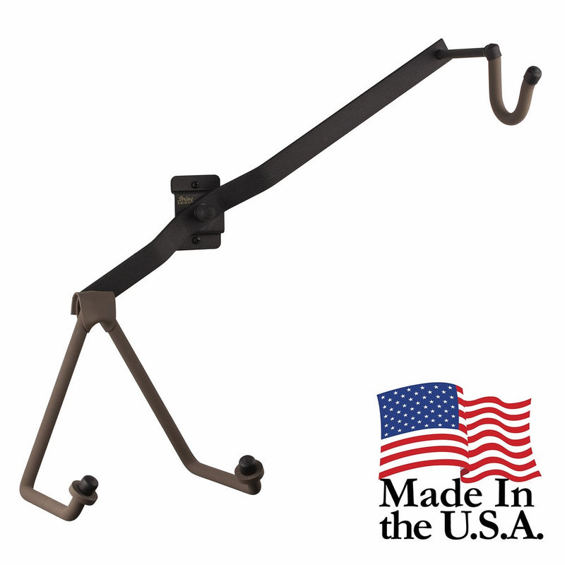 String Swing CC151-LPW-FW Horizontal Low-Profile Wide-Body Guitar Holder for Flat Wall Mount - 1 Piece Unit
