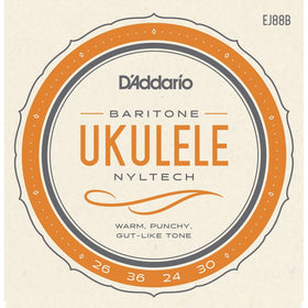 D'Addario EJ88B Nyltech Ukulele Strings, Baritone