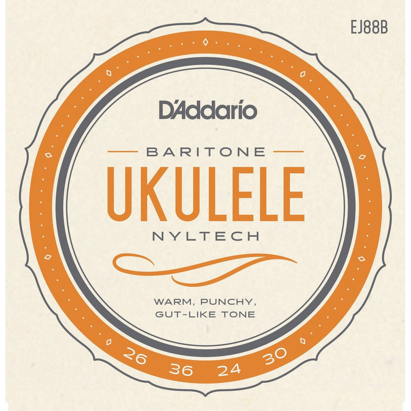 D'Addario EJ88B Nyltech Ukulele Strings, Baritone