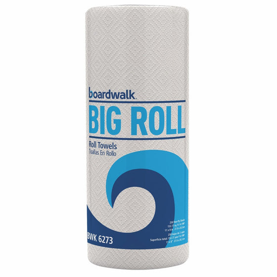 Boardwalk 6273 Perforated Paper Towel Roll, 2-Ply, White, 11 x 8 1/2, 250 Sheets Per Roll (Case of 12 Rolls)