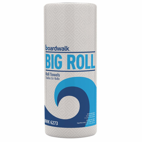 Boardwalk 6273 Perforated Paper Towel Roll, 2-Ply, White, 11 x 8 1/2, 250 Sheets Per Roll (Case of 12 Rolls)