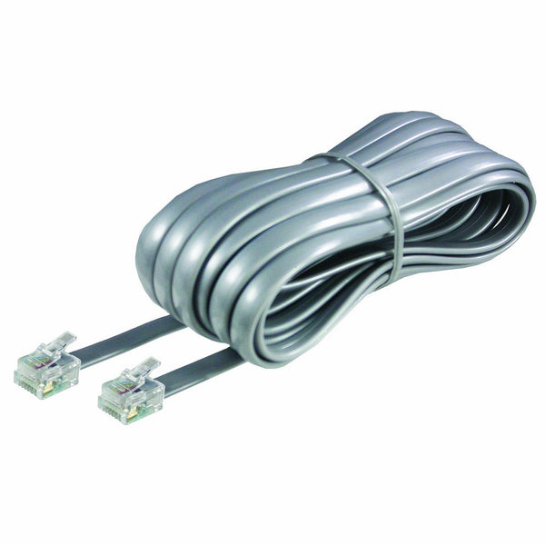 Softalk 46625 Phone Line Cord 25-Feet Silver Landline Telephone Accessory