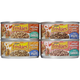 Purina Friskies Chicken Lovers Cat Food Variety Pack - 32 CT