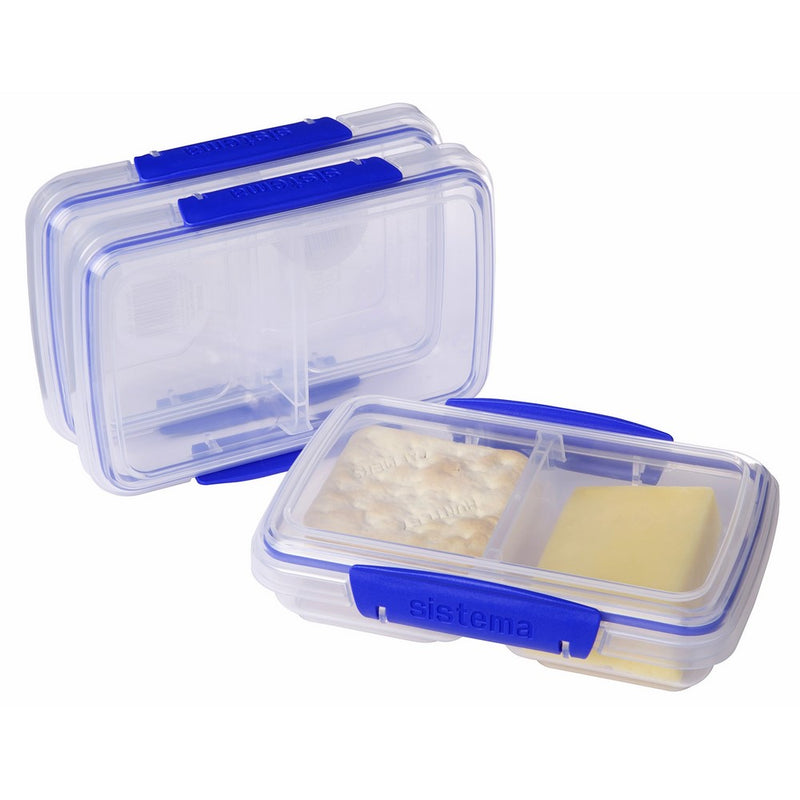 Sistema Klip It Collection Small Split Food Storage Containers, 1.5 Cup each, Set of 3