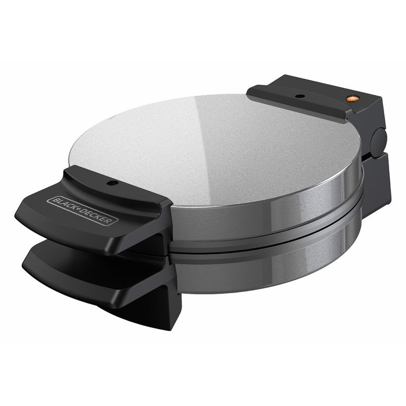 BLACKDECKER Belgian Waffle Maker, Black/Stainless Steel, WMB505