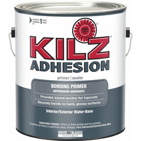KILZ Adhesion High-Bonding Interior Latex Primer/Sealer, White, 1 gallon