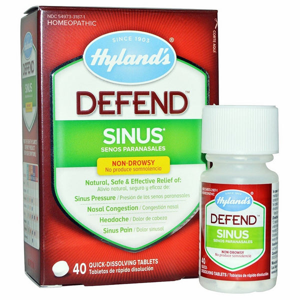 Hyland's, Defend, Sinus, 40 Quick-Dissolving Tablets - 2pc