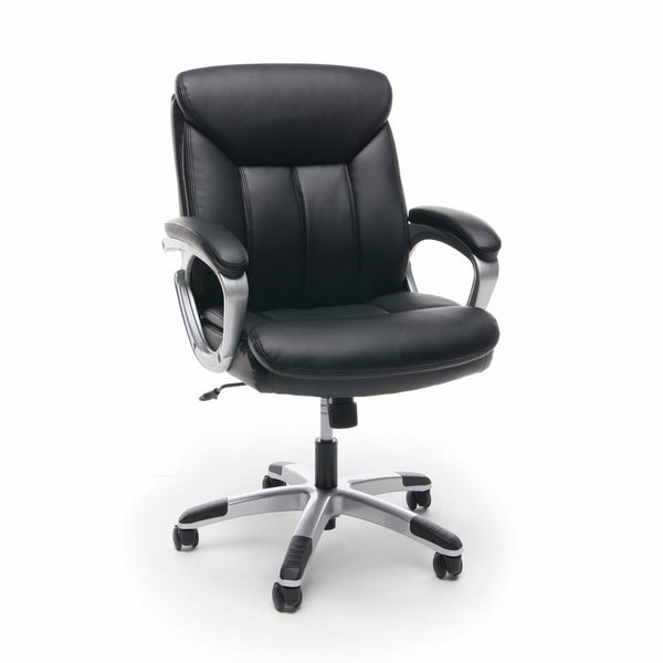 OFM Essentials Leather Executive Computer/Office Chair with Arms - Ergonomic Swivel Chair (ESS-6020)