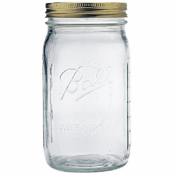 Ball 252 Wide Mouth Quart Jar Set Of 12