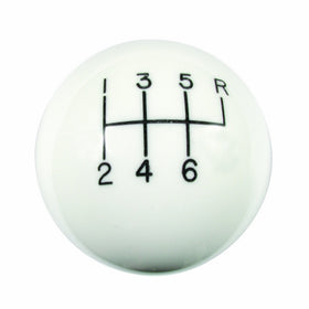Hurst 1630016 White 6-Speed Classic Shifter Knob