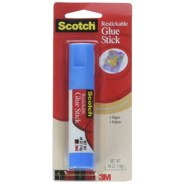 Removable Restickable Glue Stick, .49oz, Repositionable Stick