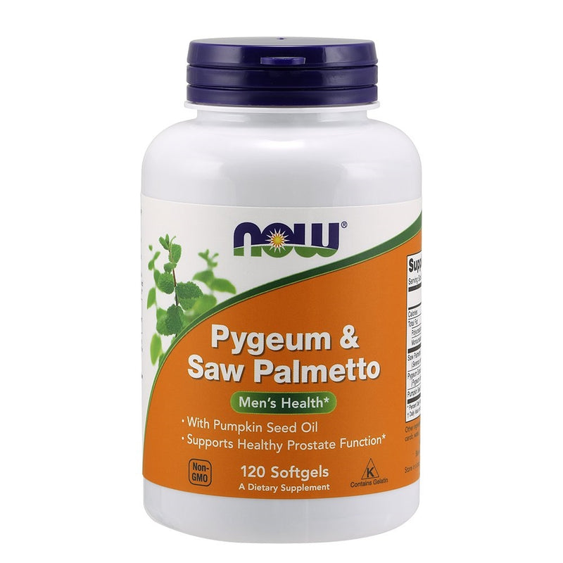 NOW Pygeum & Saw Palmetto,120 Softgels